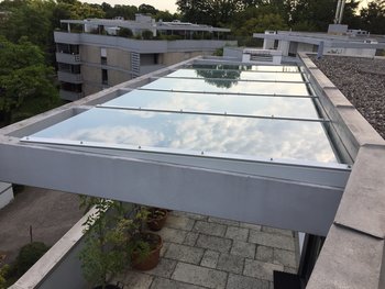 Glasdach Dachterrasse